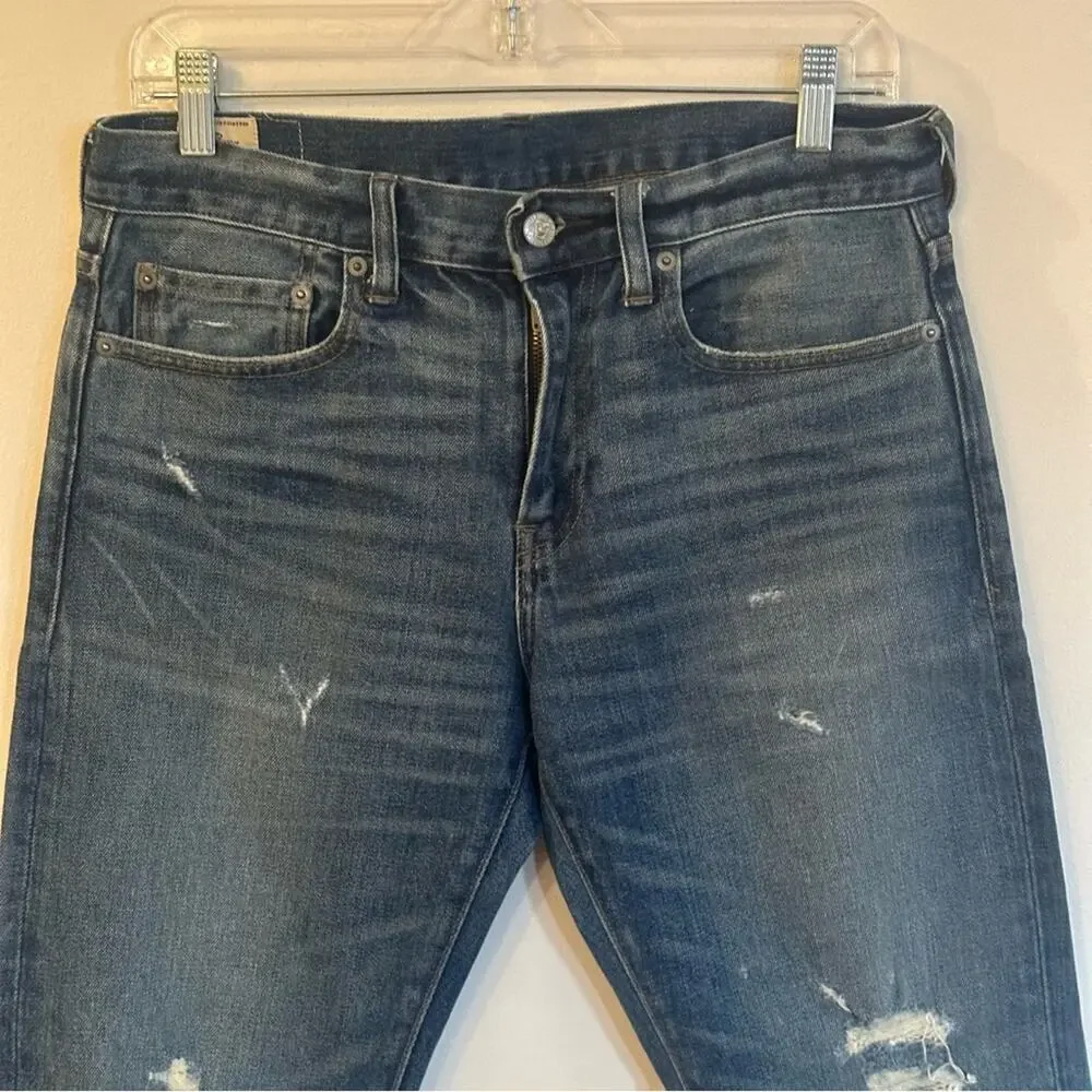 Men's J. Crew Distressed 484 Jeans Sz 29 x 30 Slim Fit Stretch Jeans